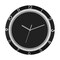 Minimalist Black & Silver Wall Clock, Stylish 11.22 Inch Non-Ticking Round Clock for Home DecorShort Description